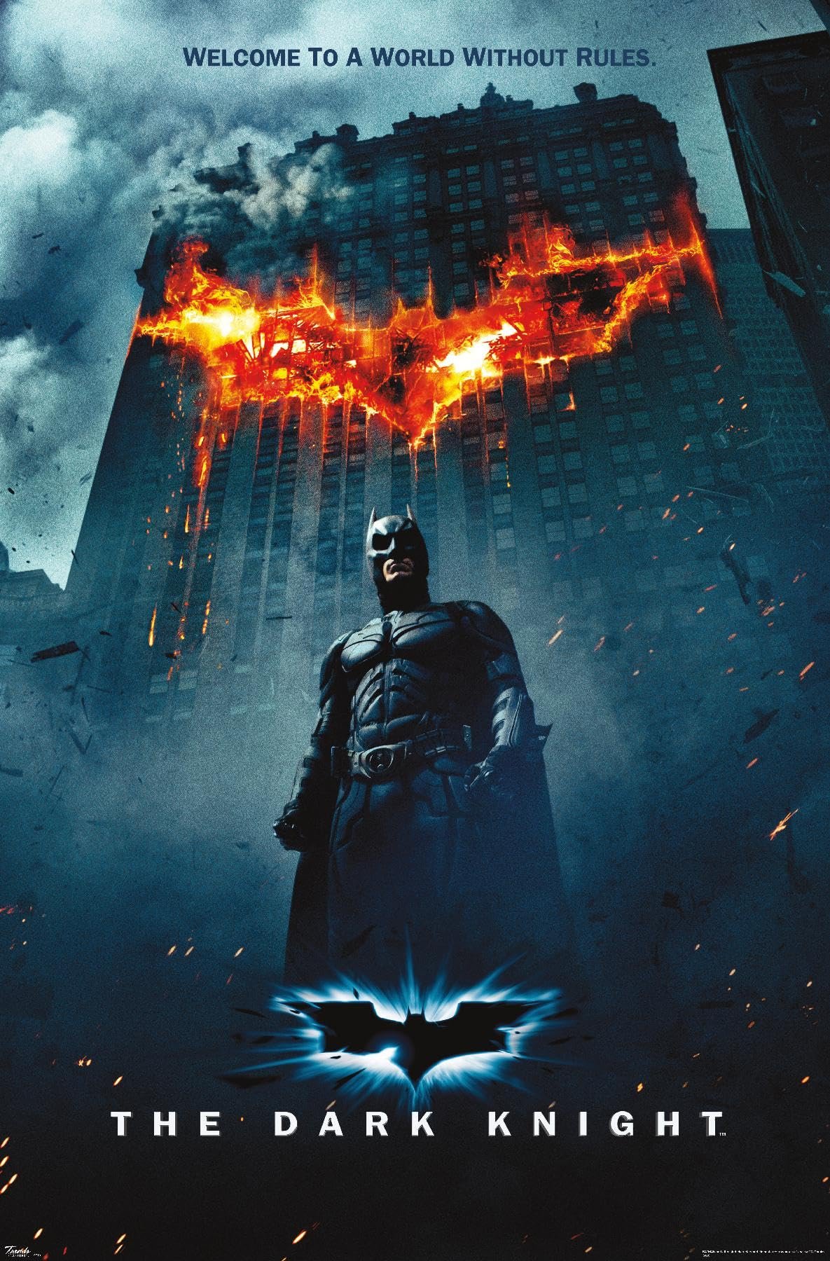 Ignite Your Space: Batman Fire Logo Poster Review