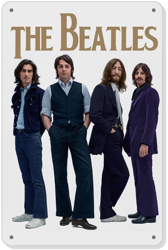 Beatles Metal Tin Sign: Iconic Art for Your Aesthetic Space