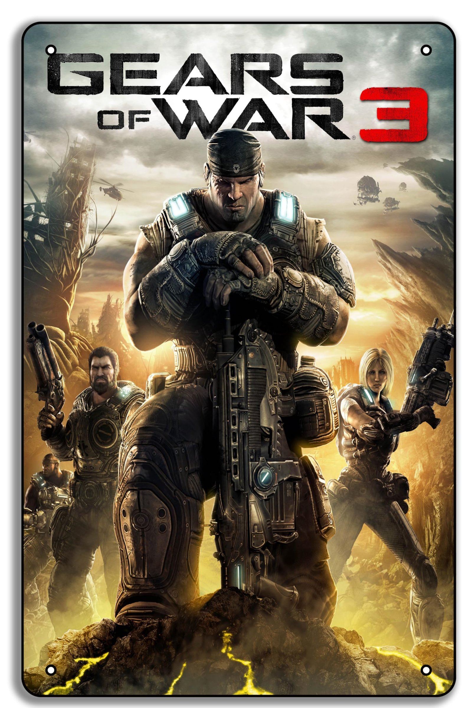 Gears of War 3 Metal Sign Review: Ultimate Gamer Decor