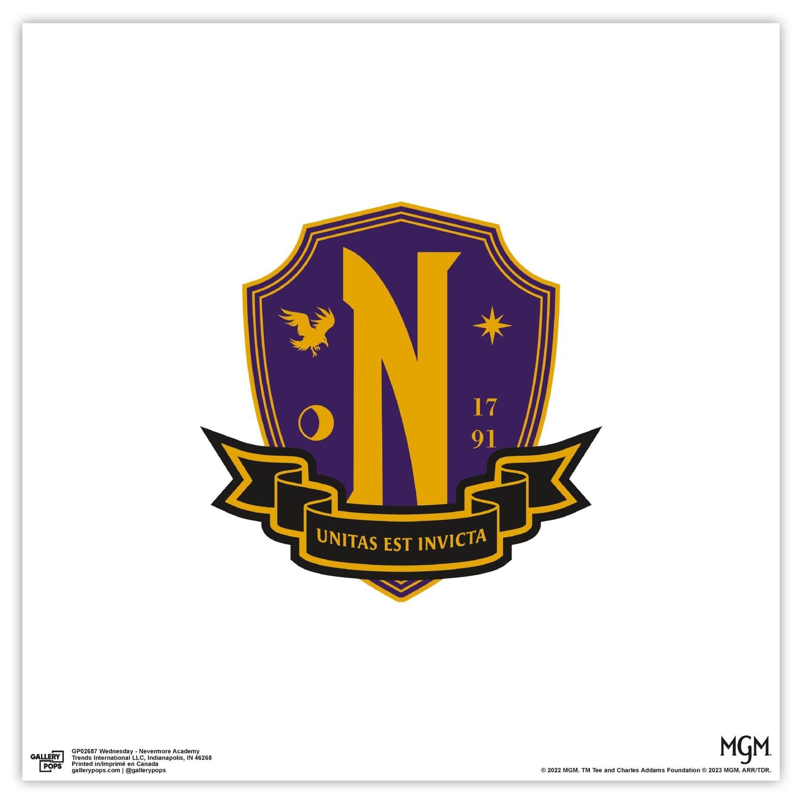 Wednesday Addams Nevermore Academy Wall Art Review