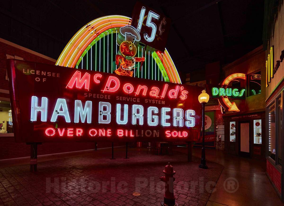 Vintage McDonald's Golden Arches Neon Art Review