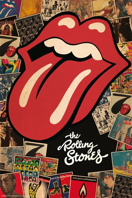 Rolling Stones Collage Poster: Iconic Art for Stylish Spaces