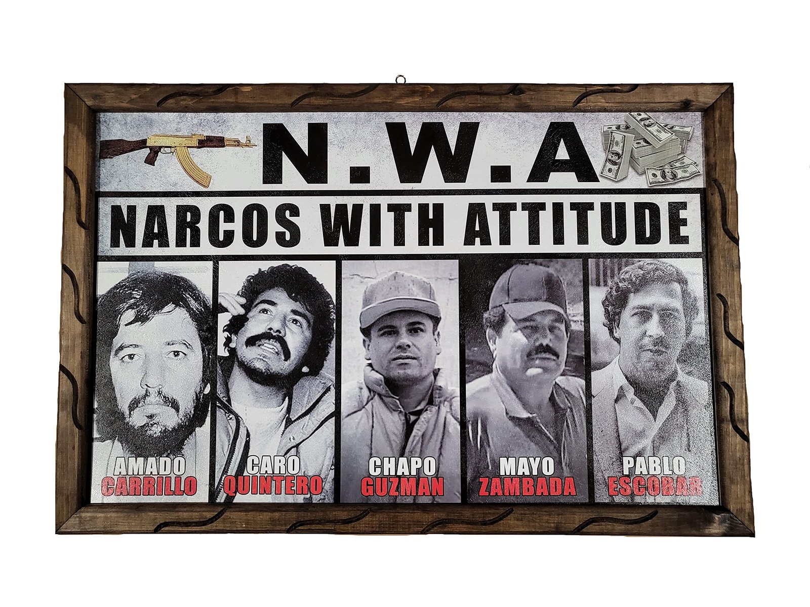 Narcos Wall Art: El Chapo & Escobar Man Cave Decor Review