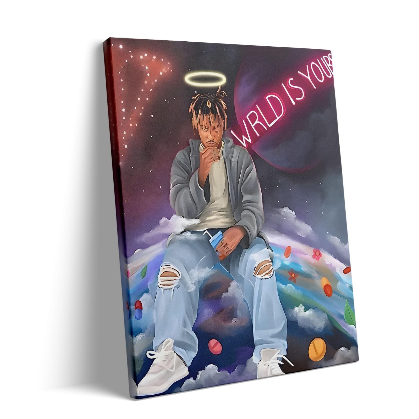 Juice WRLD Canvas Art: Cosmic Vibe for Your Space