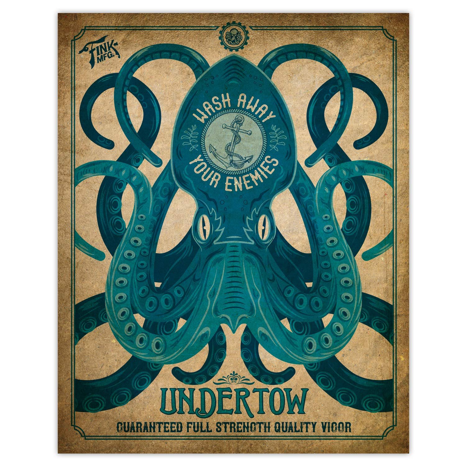 BioShock Infinite Undertow Vigor Print: Art Deco Decor