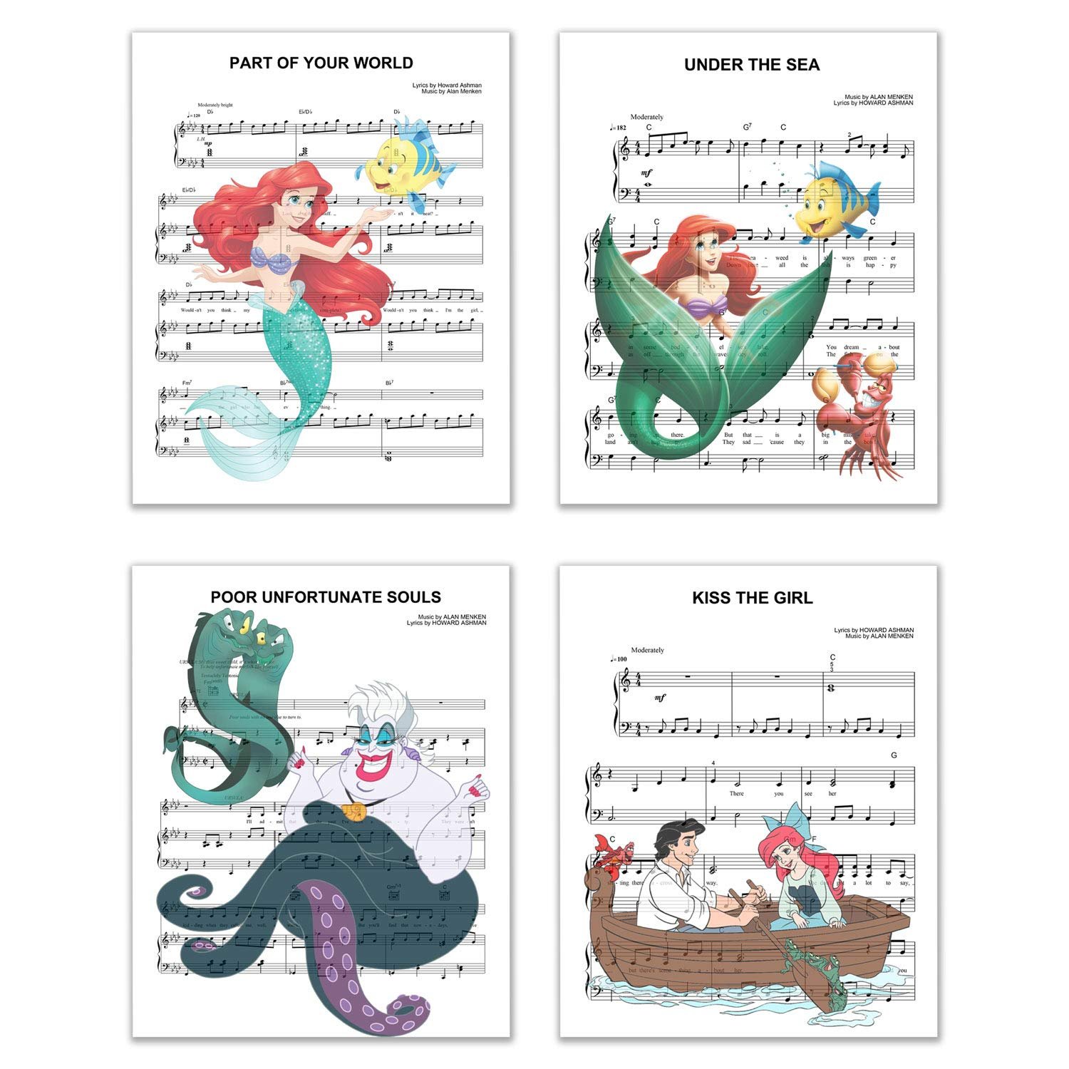 The Little Mermaid Song Sheet Art Review