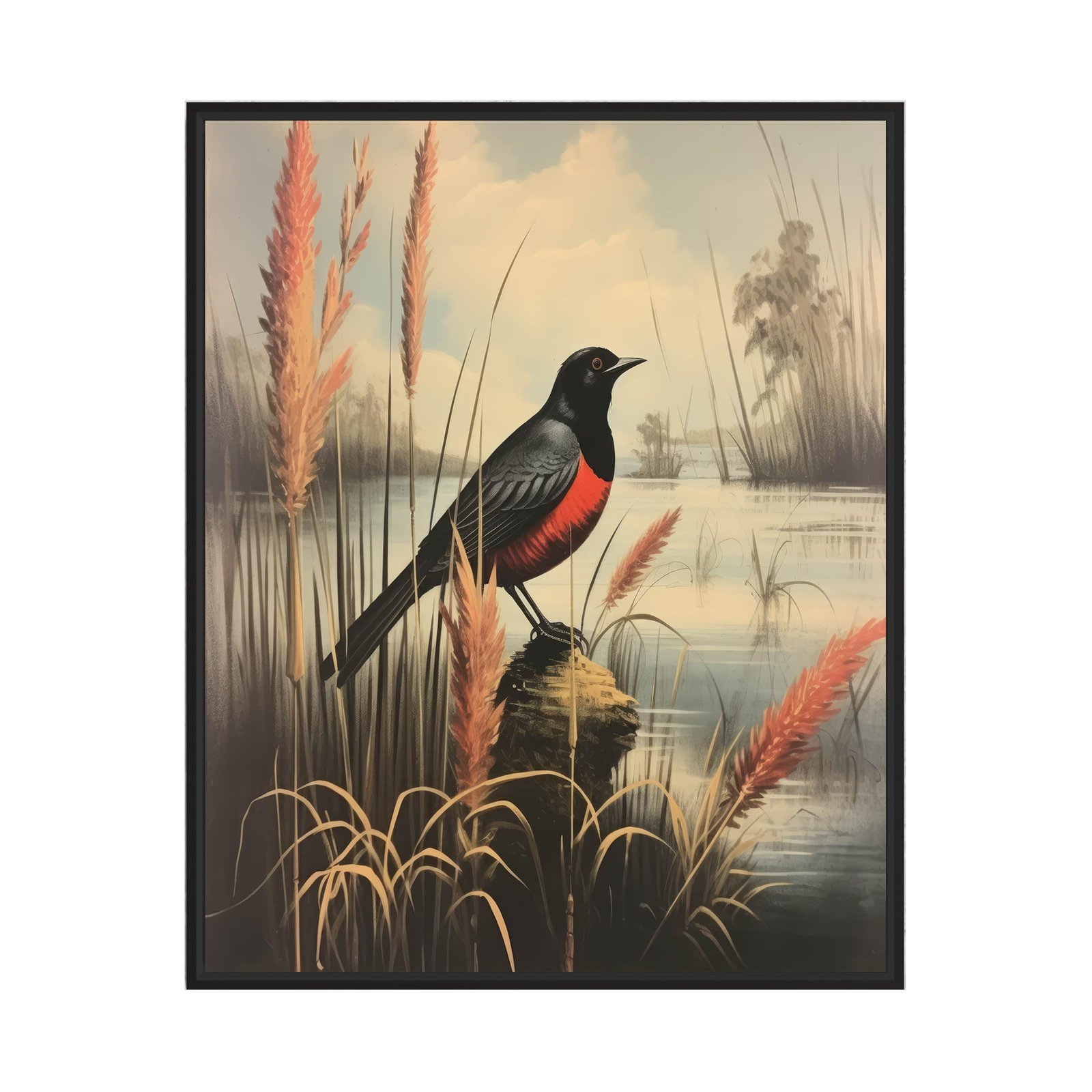 Red Winged Blackbird Art Print: Bold Nature Decor Guide