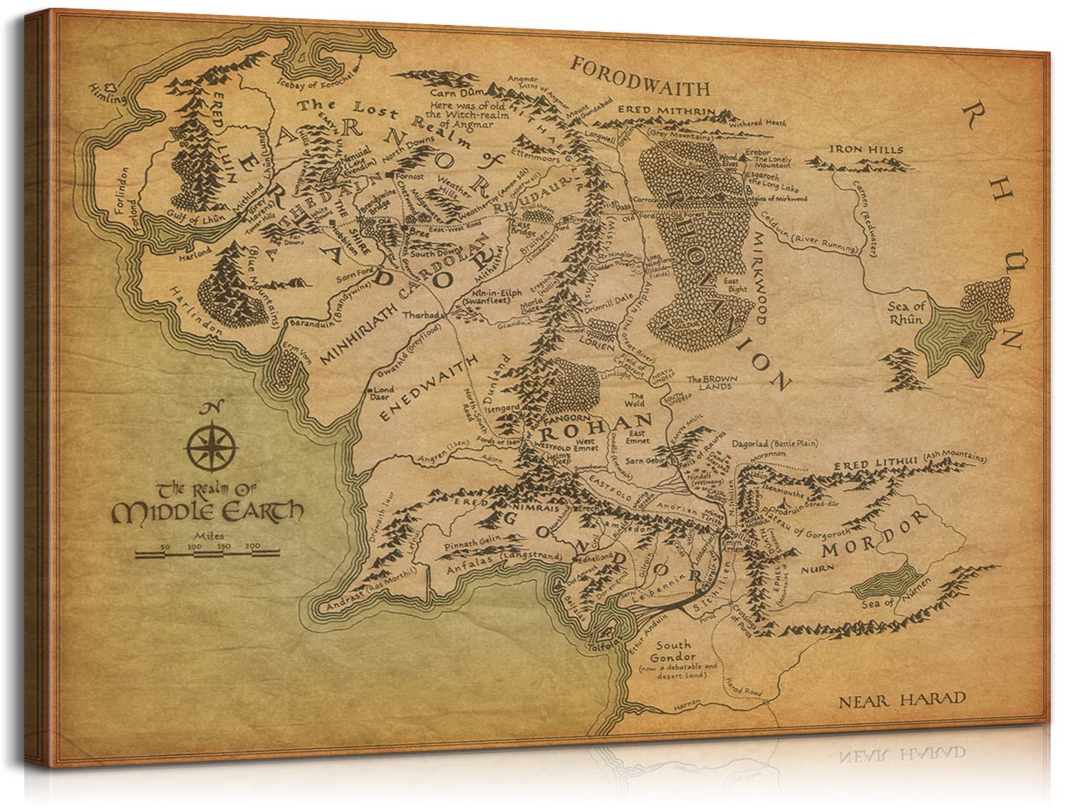 Middle Earth Map Wall Art: The Ultimate Fantasy Decor Guide
