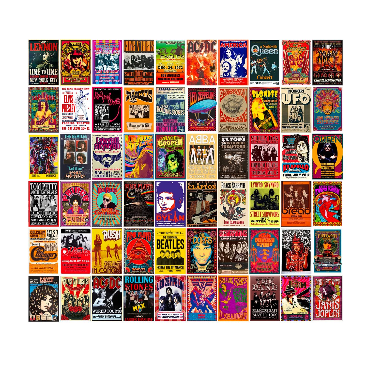 WOONKIT Vintage Rock Posters: Your Room's Retro Vibe Upgrade