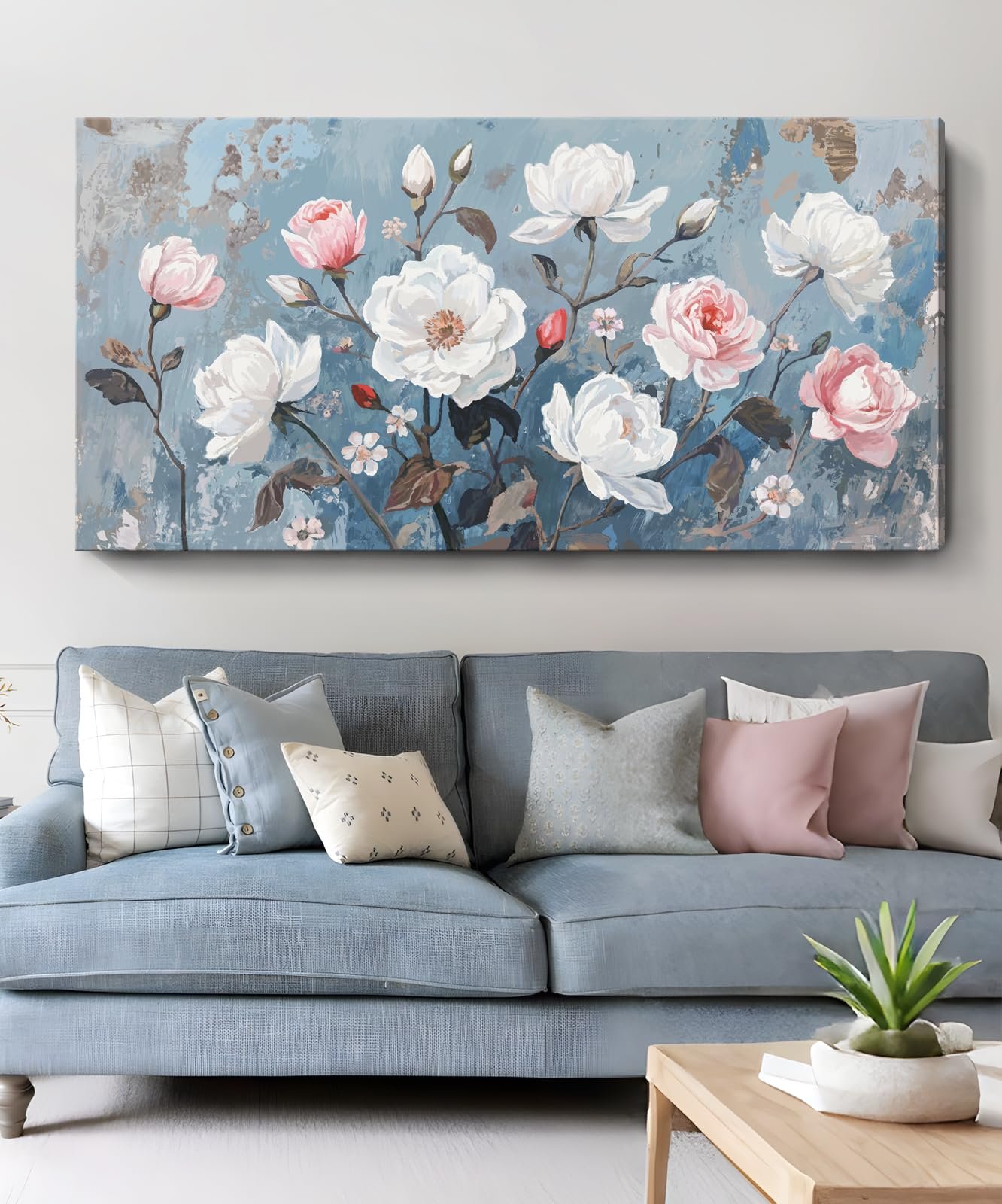 CTHEART Oversized Pink Floral Wall Art Review