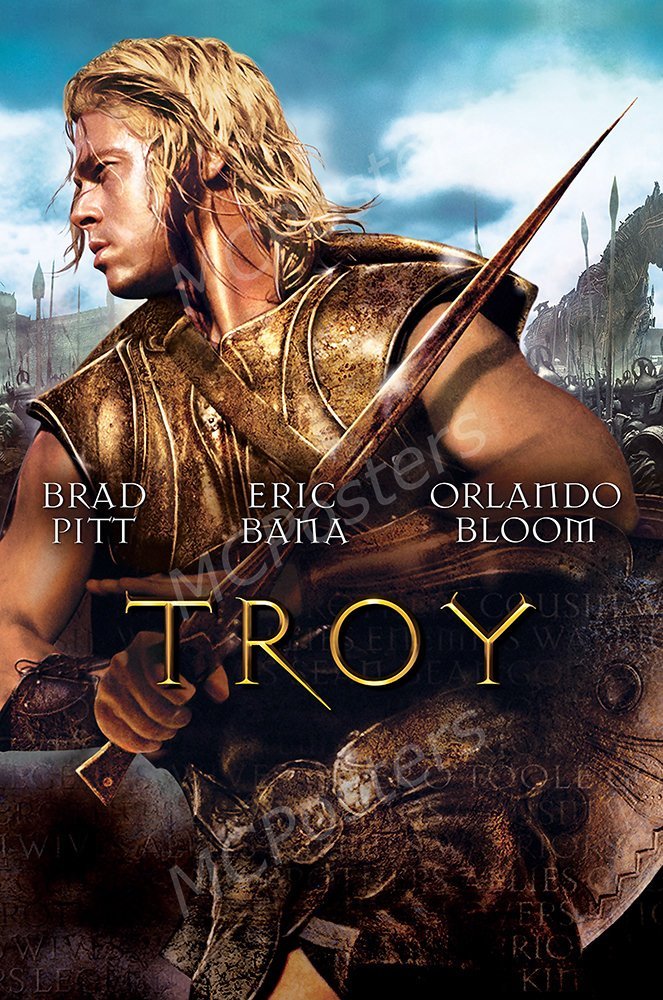 Troy Brad Pitt Glossy Movie Poster Review | Epic Decor Guide