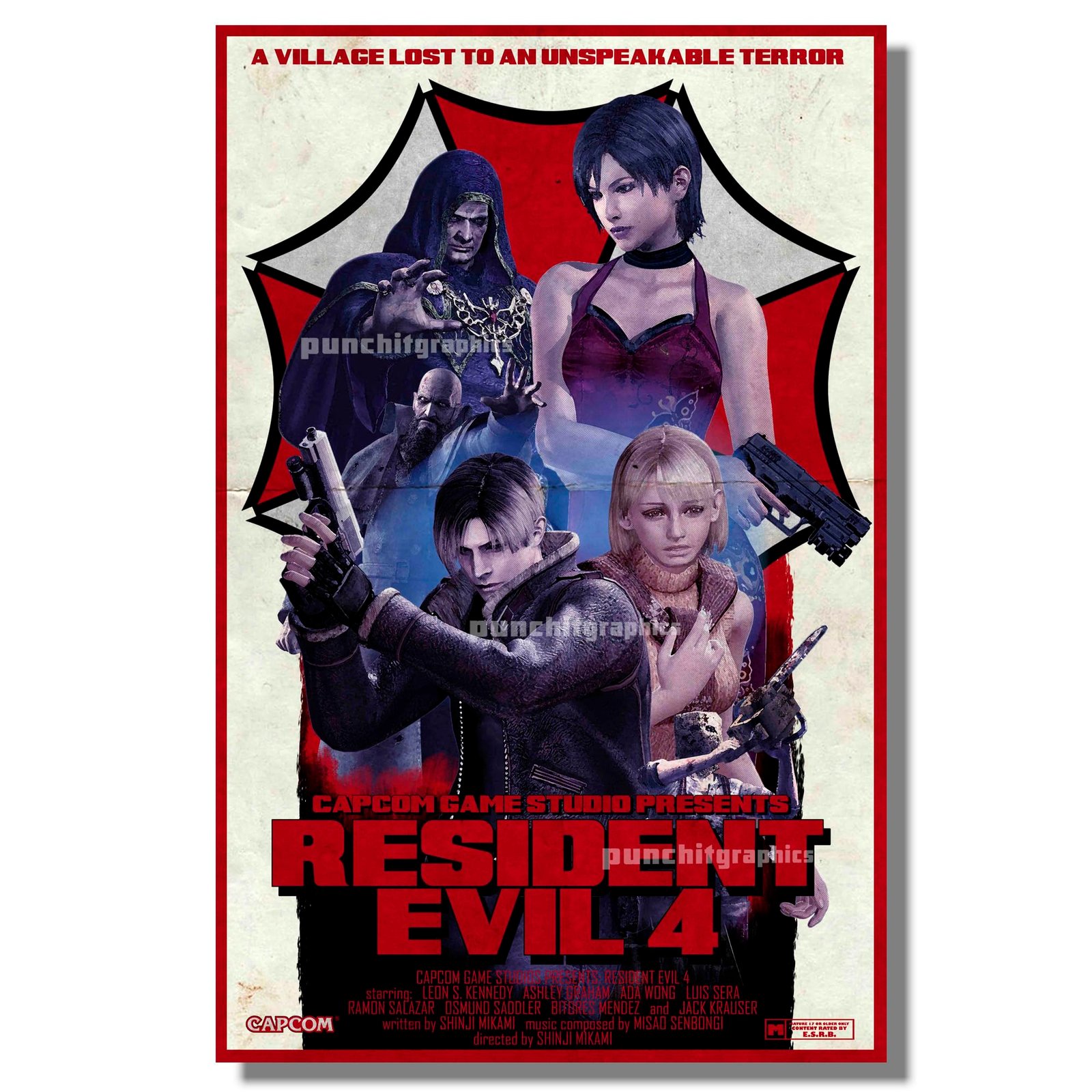 Resident Evil 4 Art Print: The Ultimate Minimalist Decor