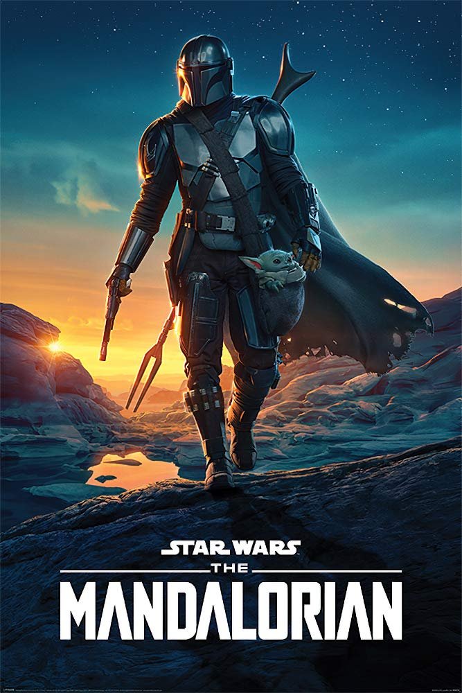 Mandalorian Wall Art Review: Mando at Dusk Poster Unframed