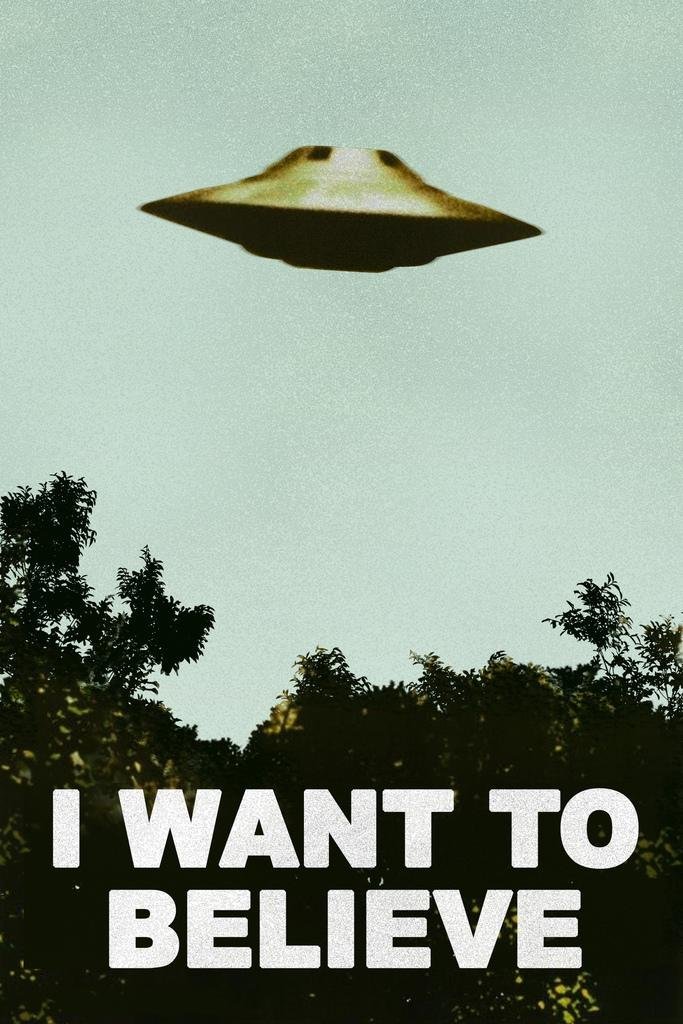 I Want to Believe Poster: The Ultimate 90s Sci-Fi Review