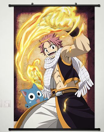 Fairy Tail Wall Scroll Review: Natsu and Happy Decor
