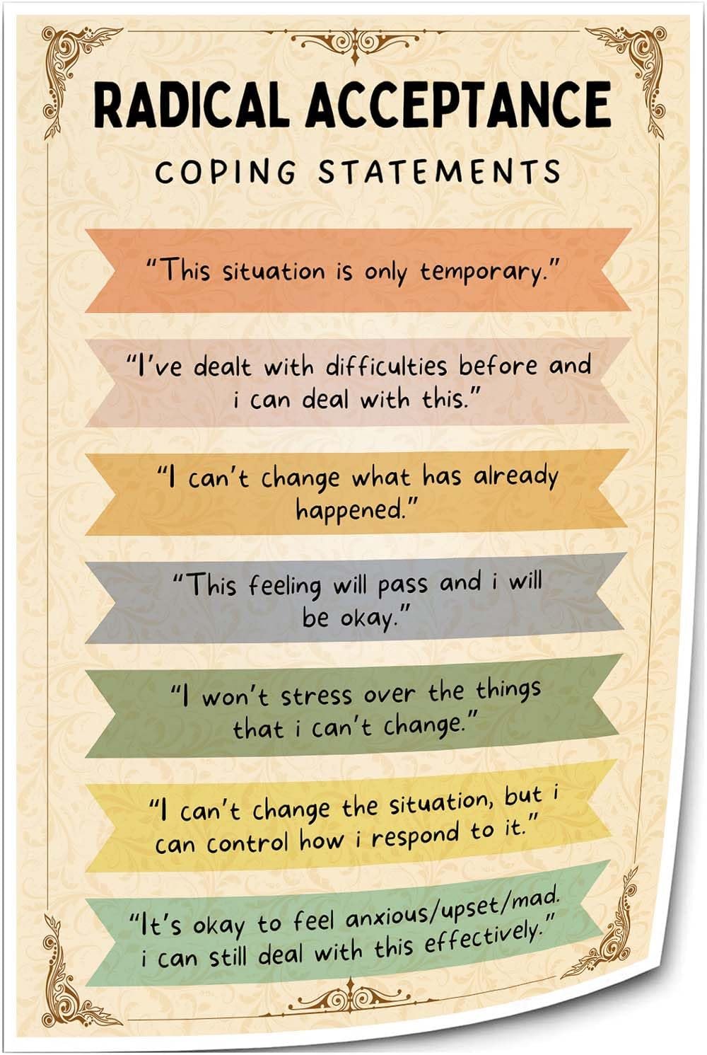 Radical Acceptance Poster Review: Chic Mental Health Decor