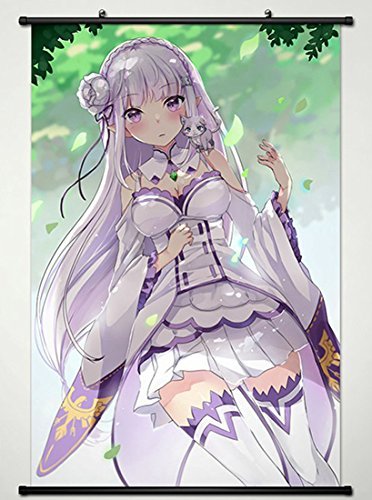 Emilia and Pack Wall Scroll Review: Re:ZERO Aesthetic Decor