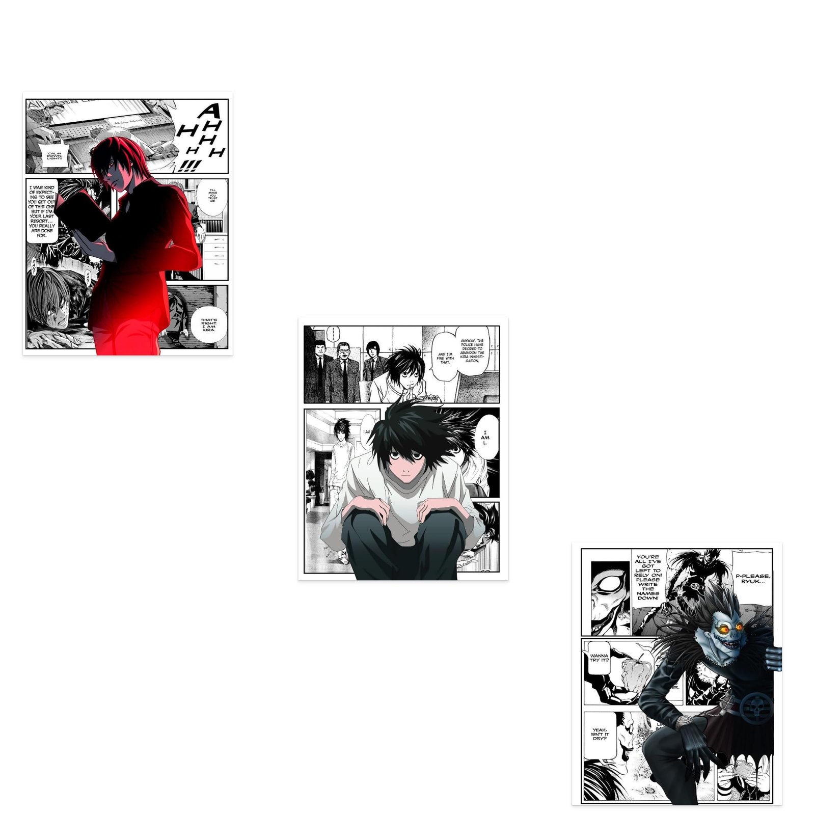 Death Note Poster Set Review: Dark Academic Home Decor