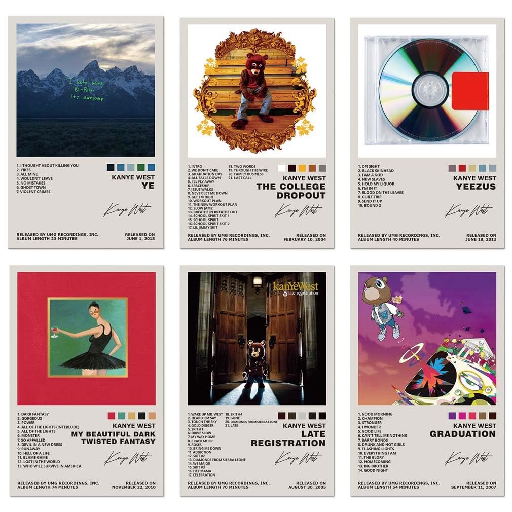 Kanye West Poster Set Review: Elevate Your Room's Aesthetic
