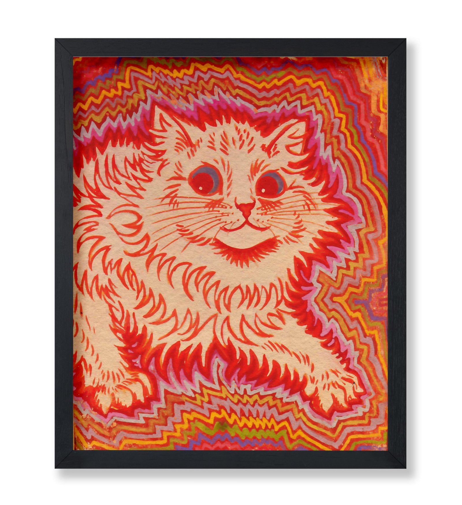 Louis Wain Psychedelic Cat Poster Review | Aesthetic Decor