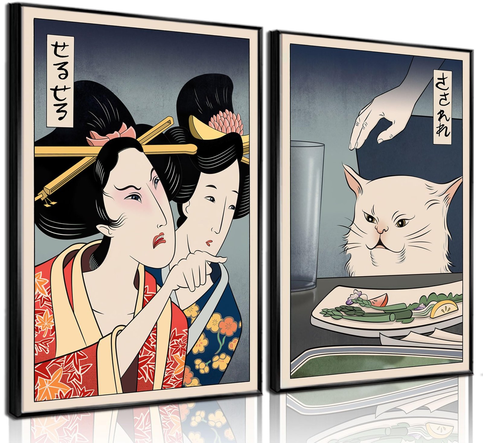 Japanese Cat Meme Wall Art: A Chic Aesthetic Review