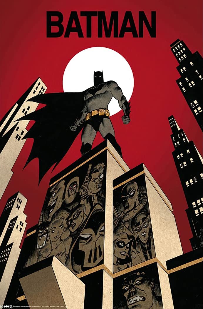 Batman Comic Poster Review: Gotham Skyscraper & Villains