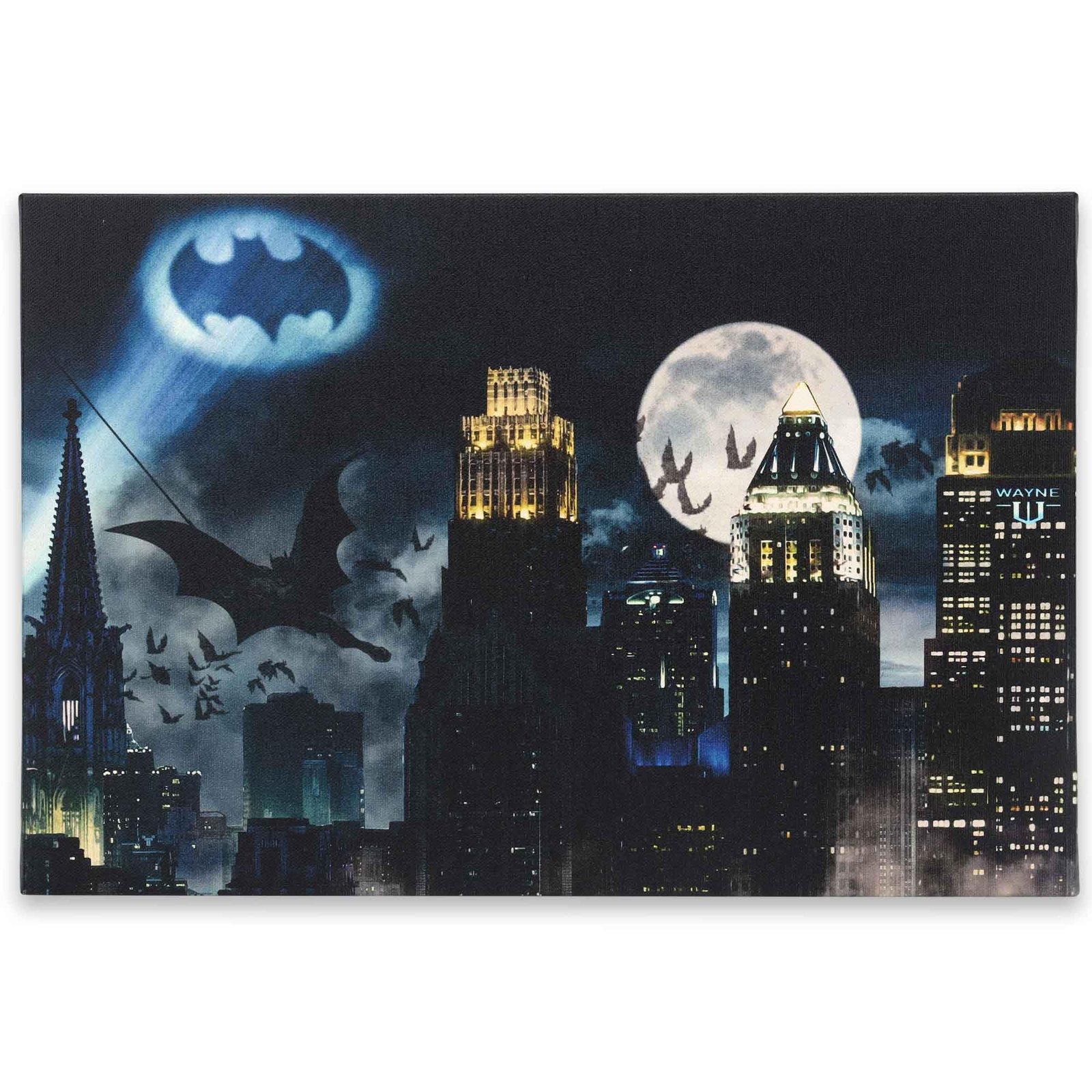 Batman Bat Signal Gotham City Canvas Wall Decor Review