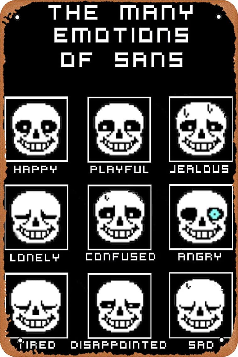 Undertale Sans Emotions Metal Sign Review