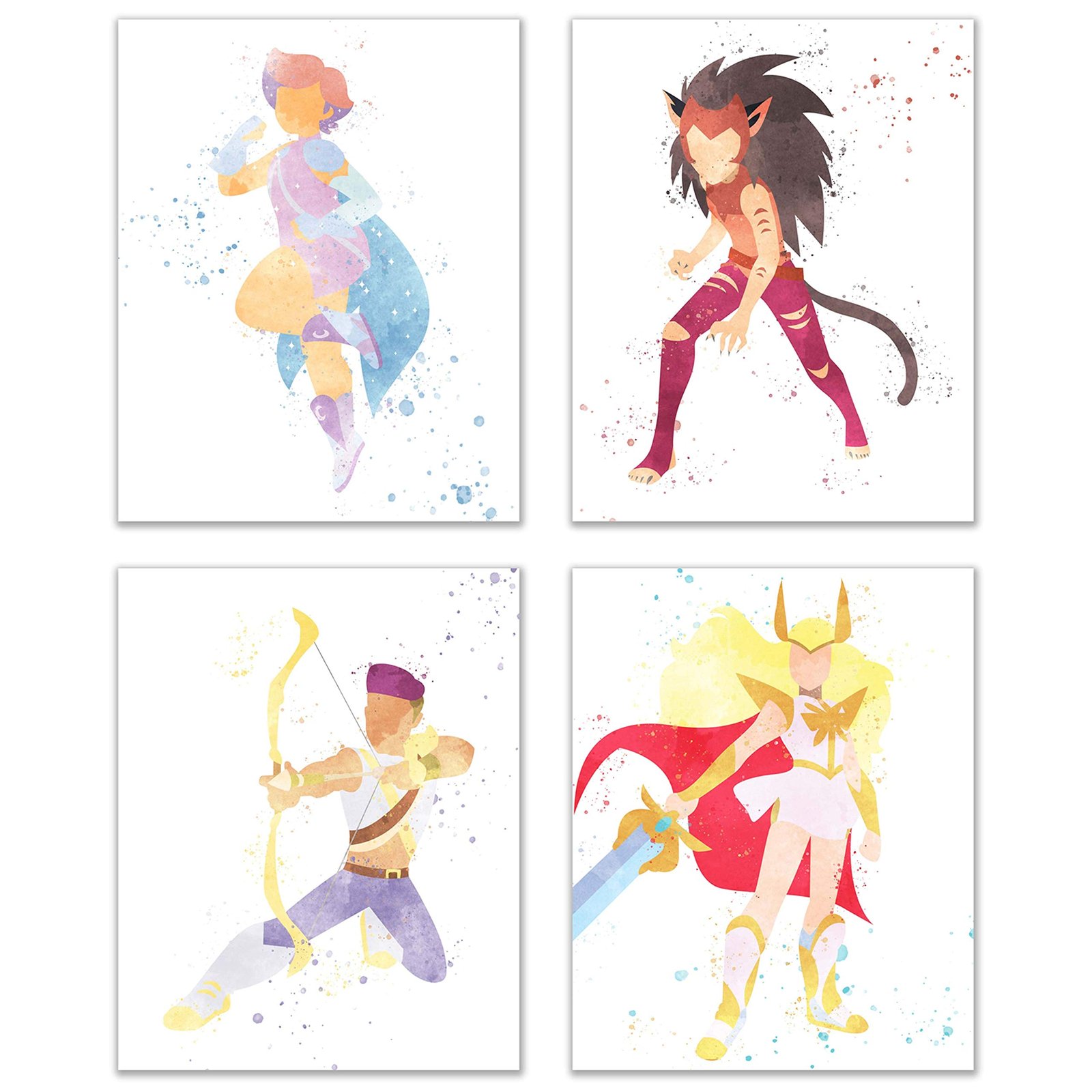 Watercolor She-Ra Poster Set: Ultimate Room Decor Guide