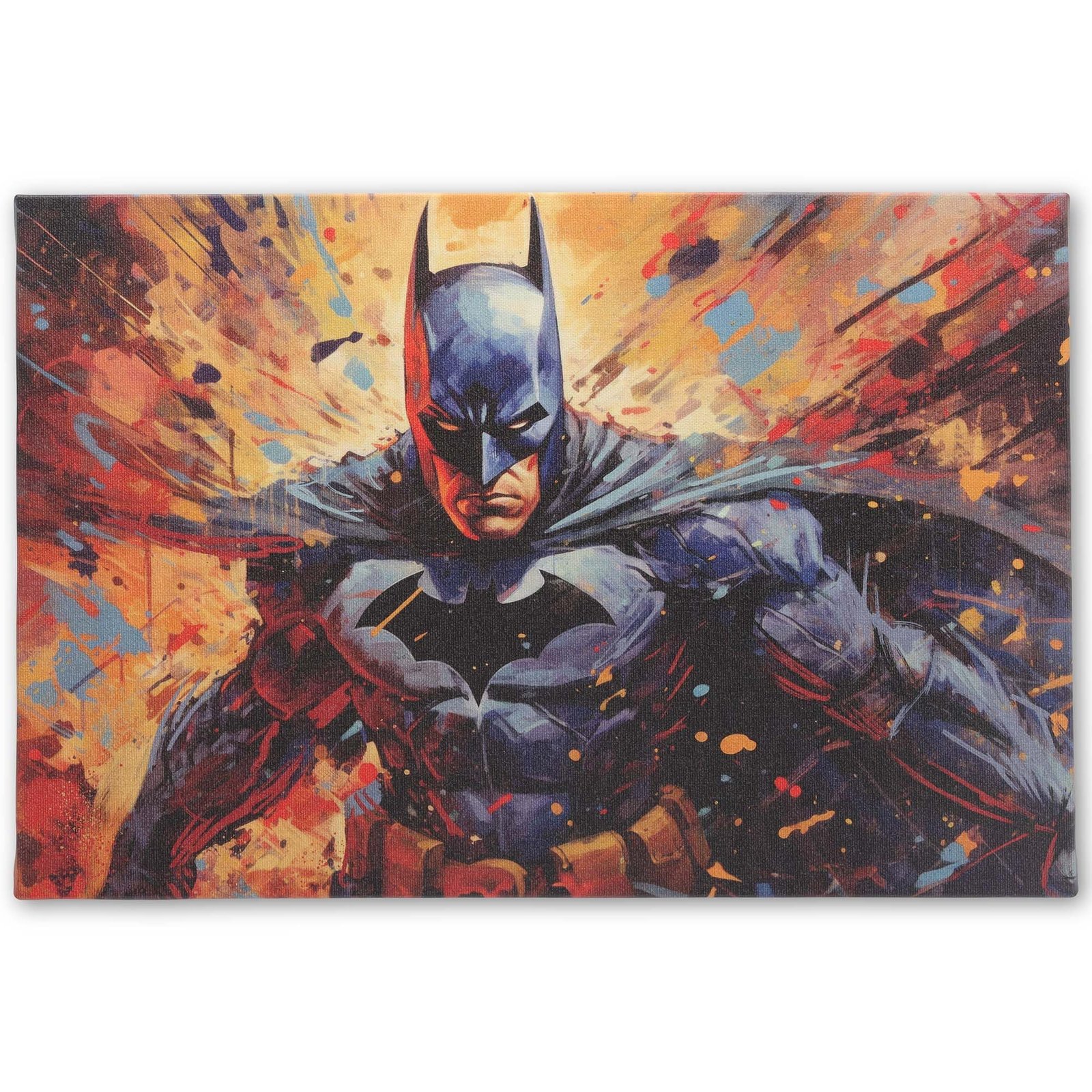 Batman Explosion Canvas: The Ultimate Dark Knight Wall Art