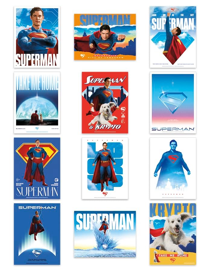 Superman 2025 Poster Book Review: DC Studios Aesthetic