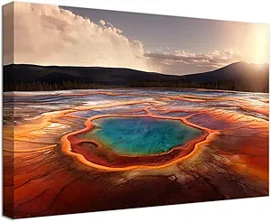 Grand Prismatic Spring Yellowstone Wall Art Review