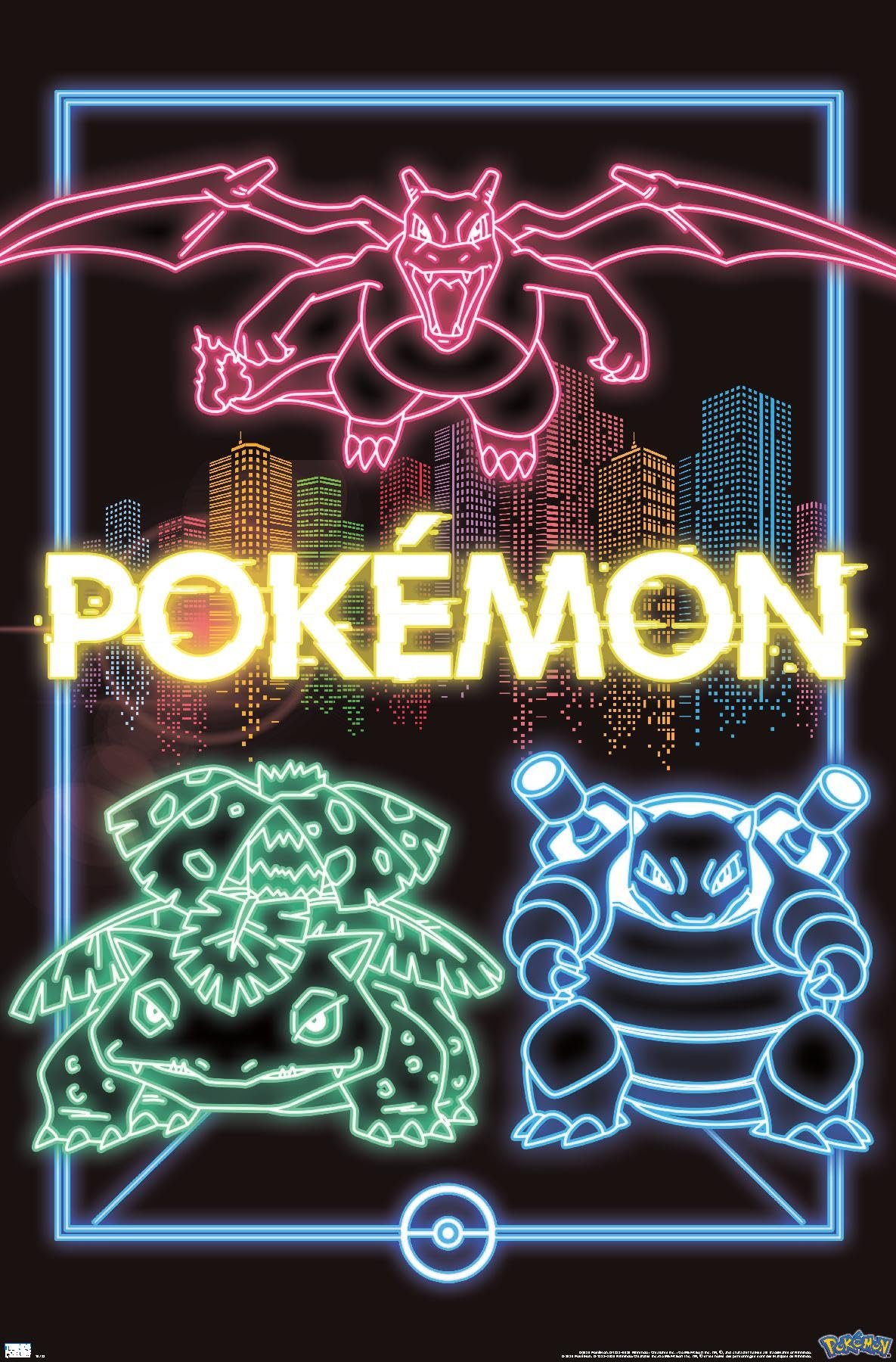 Pokemon Neon Group Poster Review: Vibrant Modern Decor
