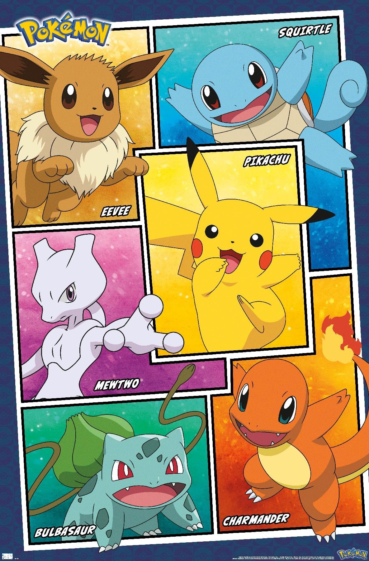 Elevate Your Space with the Pokémon Group Collage Poster