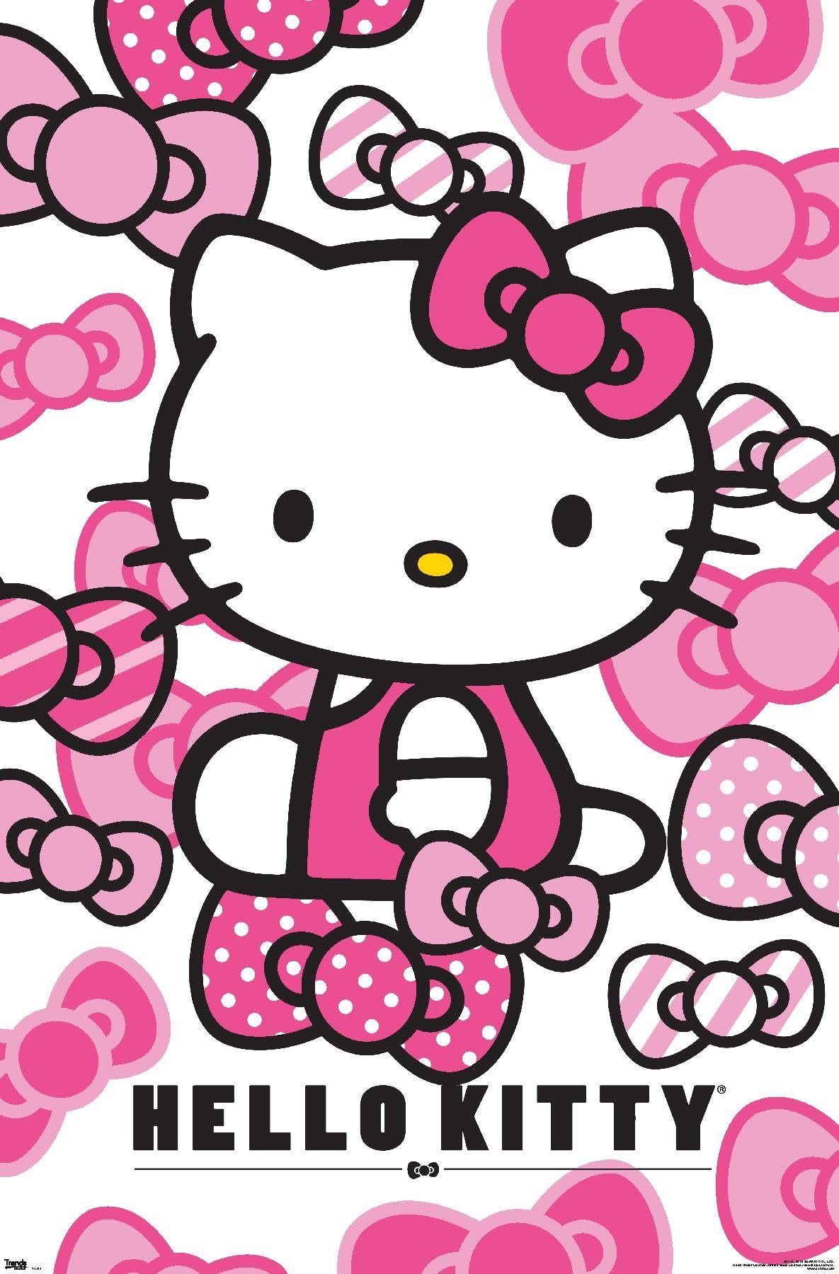 Hello Kitty Bows Wall Poster: The Ultimate Kawaii Decor