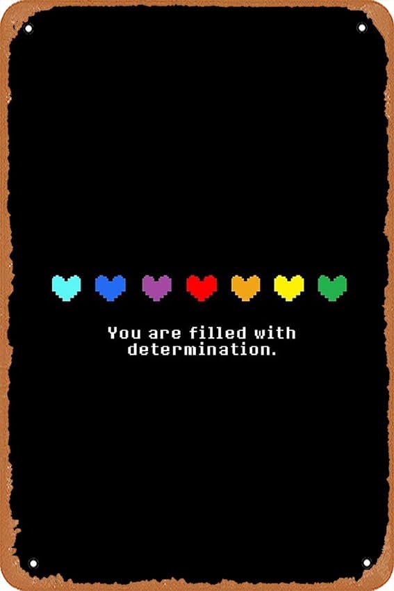 Undertale Determination Metal Sign: A Designer Review
