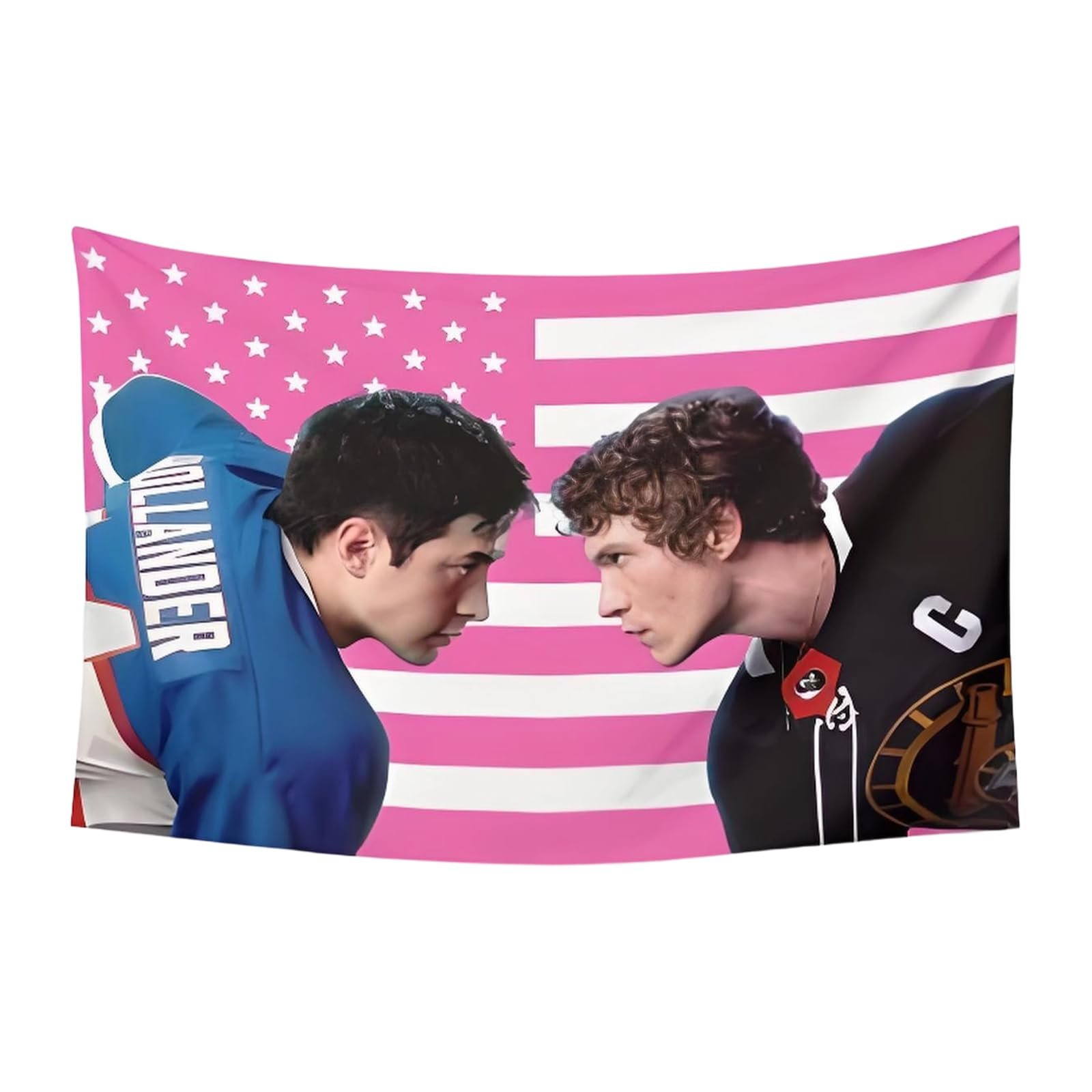 Heated TV Show Rivalry Tapestry: Ultimate Hockey Romance Decor